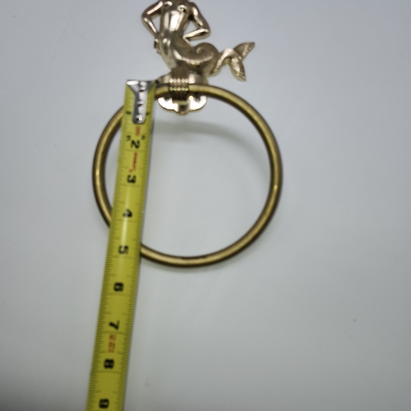 Vintage HALL-MACK MERMAID TOWEL RINGS WALL HOLDER Hollywood Regency - Picture 4 of 8